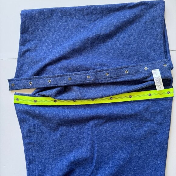 Ivivva Scarf Village Chill Herrigbone Blue Yellow Infinity Button Reversible OS - Picture 12 of 12